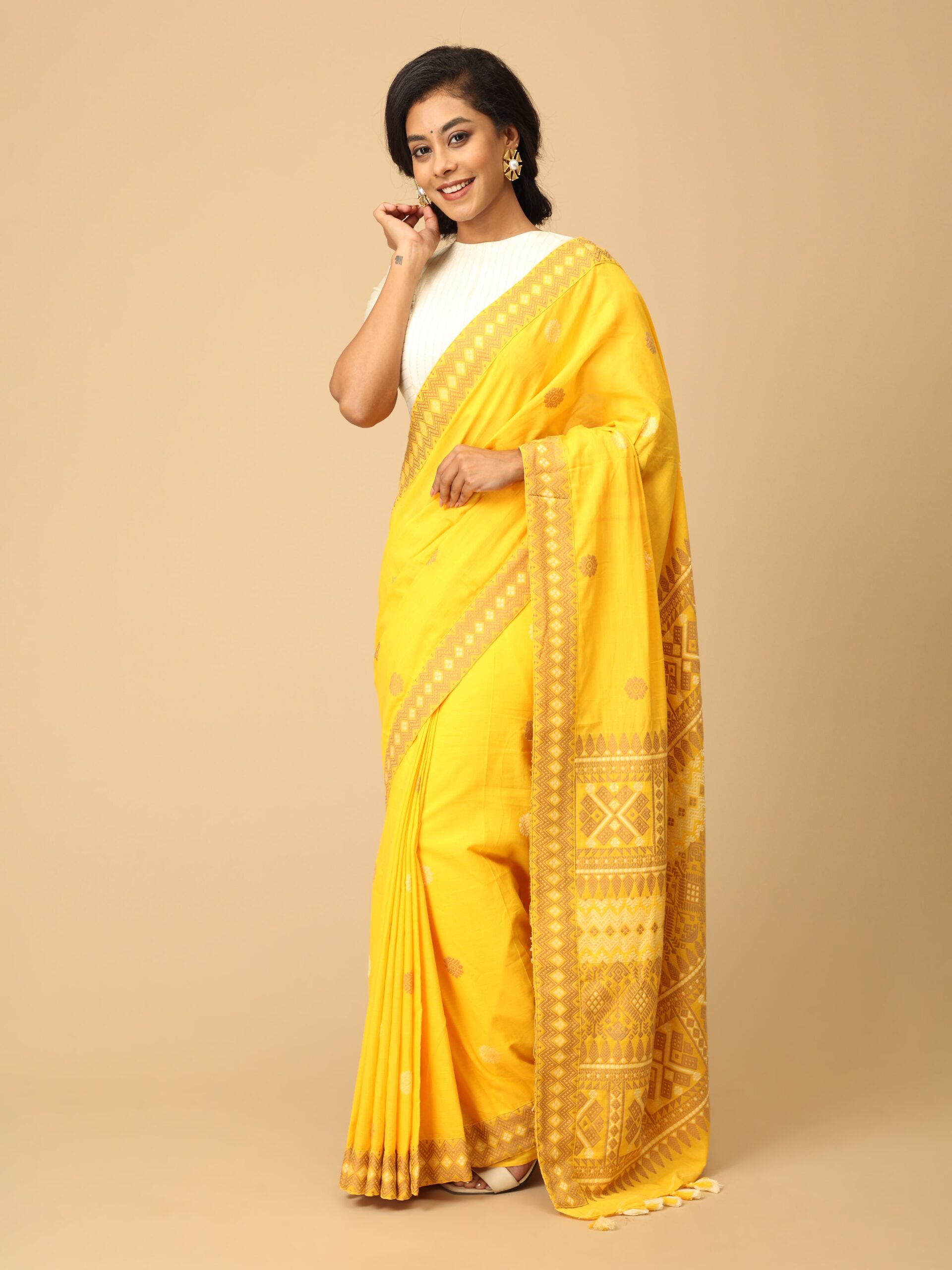 Assam Cotton Saree - Image 5