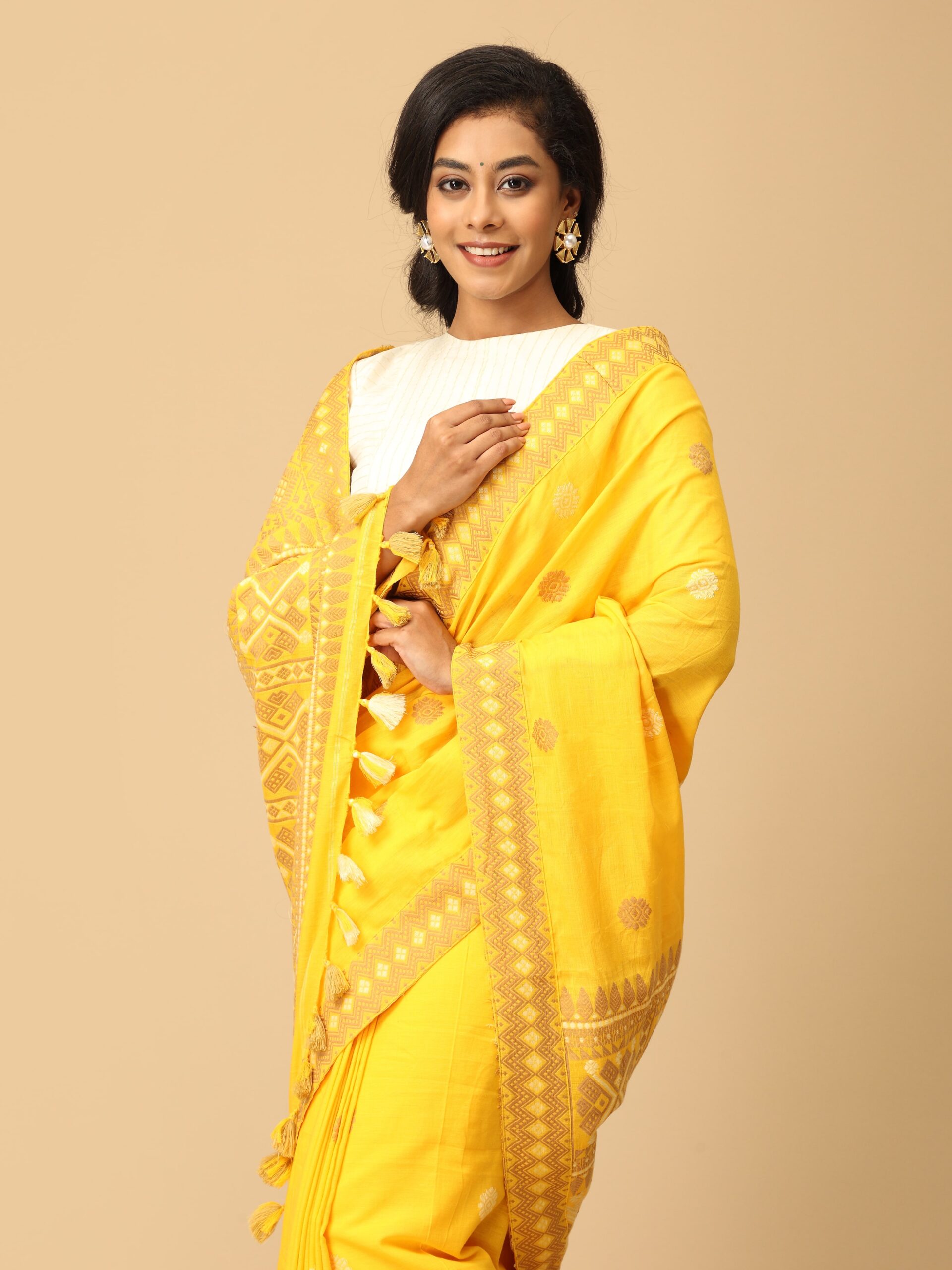 Assam Cotton Saree - Image 3