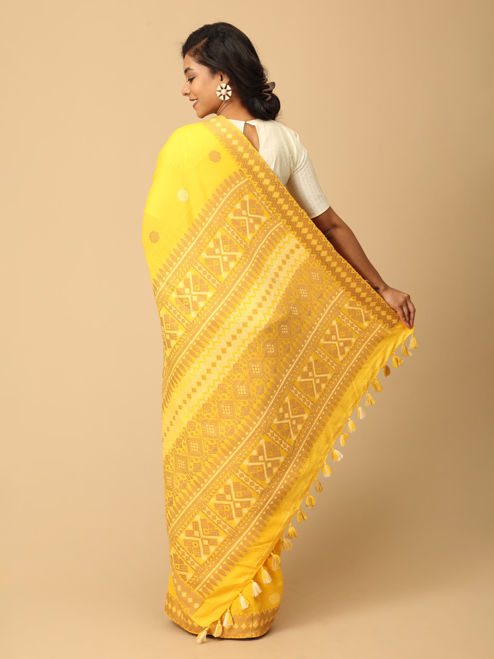 Assam Cotton Saree - Image 4