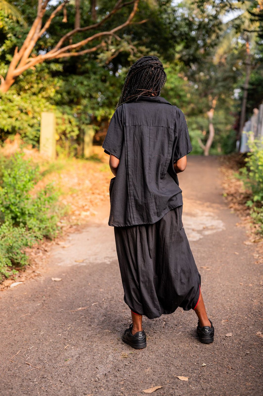 Prathaa black dhoti pant - Image 3