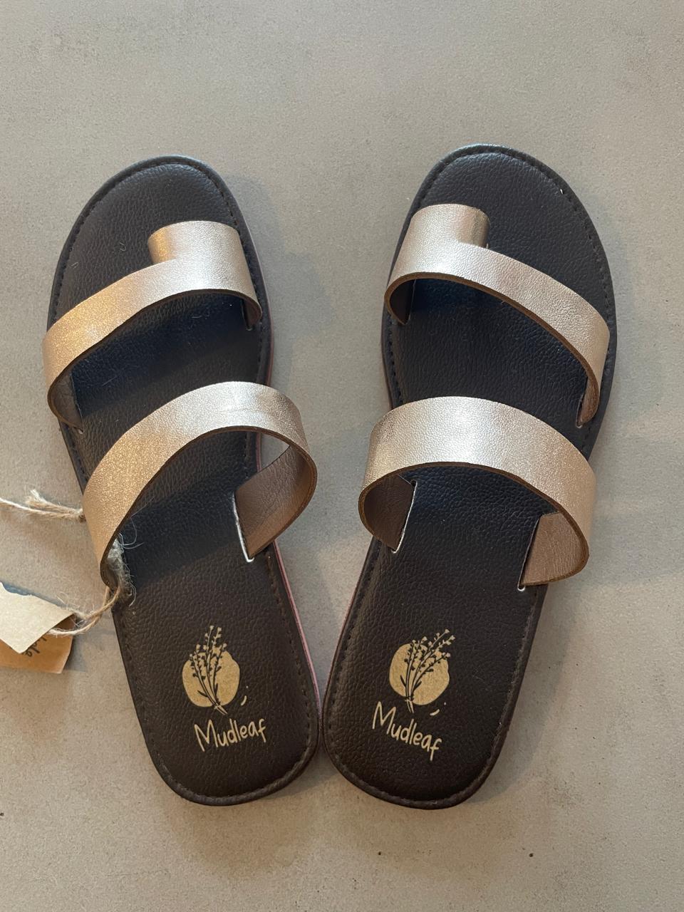 Mudleaf Handmade slippers rose gold