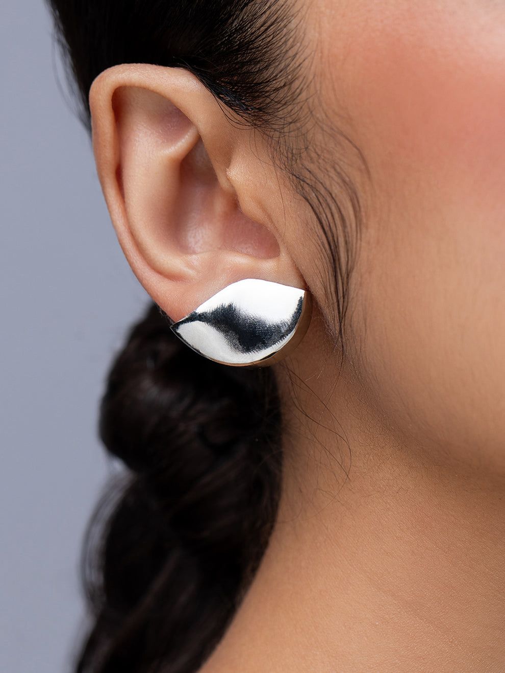 Ethnic Andaz Drip earing silver