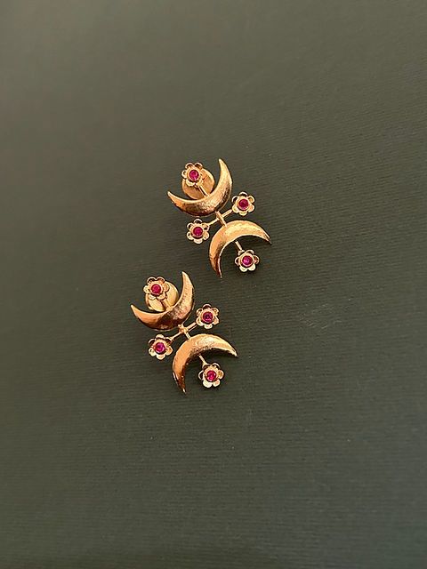 Earthaments Eye of the moon earrings