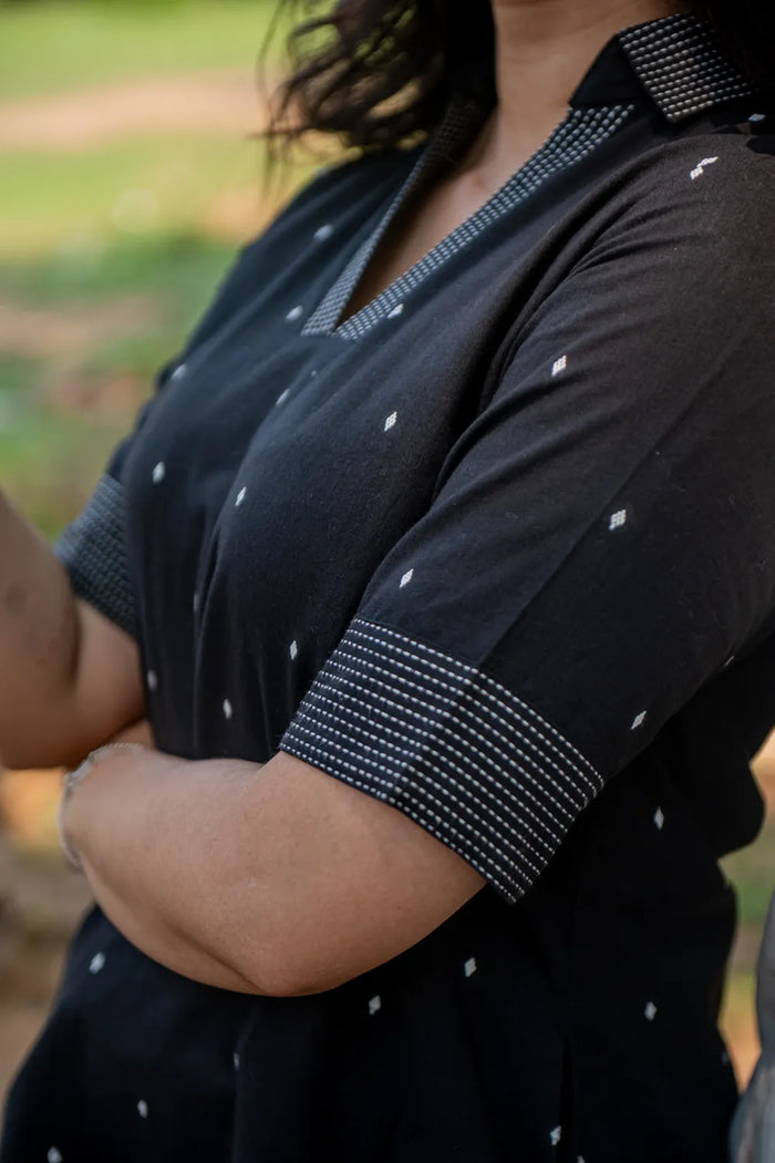 Black & White Pure Cotton Top - Image 3